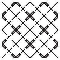 Monochrome Square Line Pattern Illustrator vector