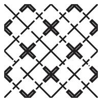 Monochrome Square Line Pattern Illustrator vector