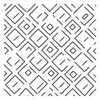 Monochrome Square Line Pattern Illustrator vector