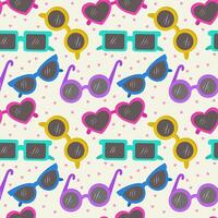seamless pattern with sunglasses.Fashionable background in a minimalist style. Marine and summer illustration. vector