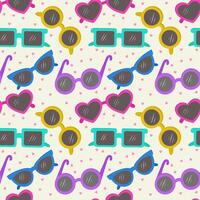 seamless pattern with sunglasses.Fashionable background in a minimalist style. Marine and summer illustration. vector