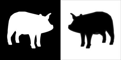 Illustration graphics of pig icon vector