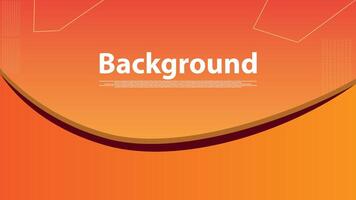 Orange background abstract template landscape vector