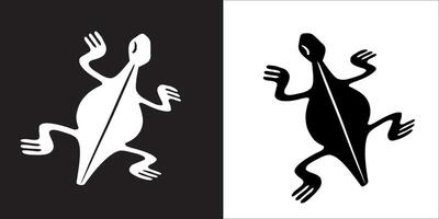 Illustration graphics of lizard icon vector