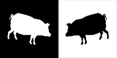 Illustration graphics of pig icon vector