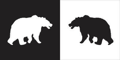 Illustration graphics of bear icon vector