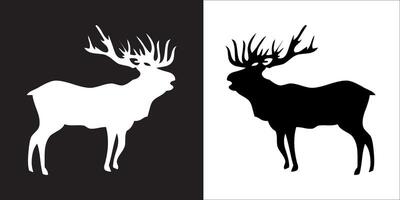 Illustration graphics of deer icon vector