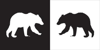 Illustration graphics of bear icon vector