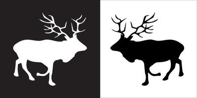 Illustration graphics of deer icon vector