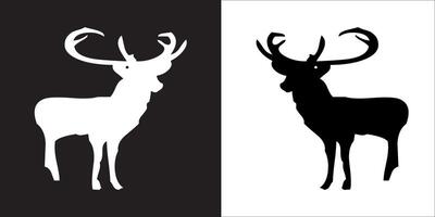 Illustration graphics of deer icon vector