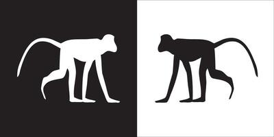 Illustration graphics of monkey icon vector