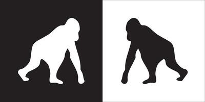 Illustration graphics of monkey icon vector