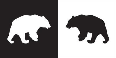 Illustration graphics of bear icon vector