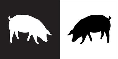 Illustration graphics of pig icon vector