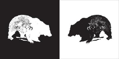 Illustration graphics of bear icon vector