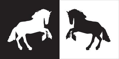 Illustration graphics of horse icon vector