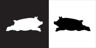ilustración gráficos de cerdo icono vector