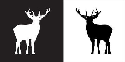 Illustration graphics of deer icon vector