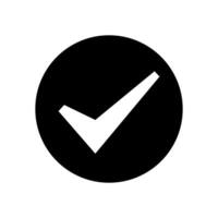 Ok button icon. Approve illustration sign. Check mark symbol. Yes logo. vector