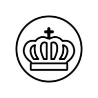 Crown icons. Royal Crown illustration symbol. king logo or sign. vector