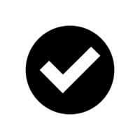 Ok button icon. Approve illustration sign. Check mark symbol. Yes logo. vector