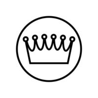 corona iconos real corona ilustración símbolo. Rey logo o signo. vector