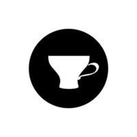 Coffee cup icon . Tea cup illustration sign. Mocha symbol. Tea logo. Hot drink mark. vector