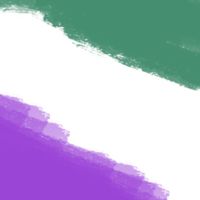 Green and purple paint brush stroke with transparent background png