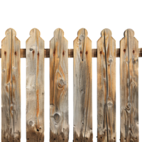 Wooden fence isolated on transparent background png