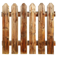 Wooden fence isolated on transparent background png