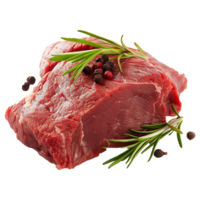 Raw beef meat isolated on transparent background png