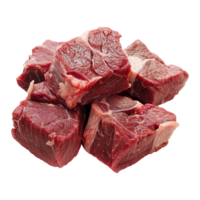 Raw beef meat isolated on transparent background png