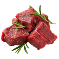 Raw beef meat isolated on transparent background png