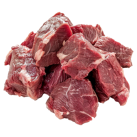 Raw beef meat isolated on transparent background png