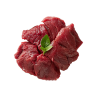 crudo carne de vaca carne aislado en transparente antecedentes png