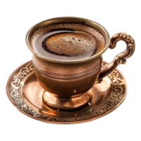 Türkisch Kaffee isoliert auf transparent Hintergrund png