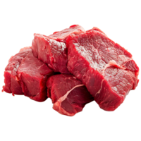 Raw beef meat isolated on transparent background png