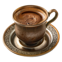 Turkish coffee isolated on transparent background png