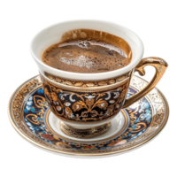 Turkish coffee isolated on transparent background png