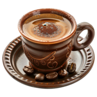 Turkish coffee isolated on transparent background png