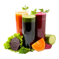 vegetal jugo aislado en transparente antecedentes png