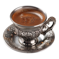 Turkish coffee isolated on transparent background png