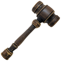 Judge hammer isolated on transparent background png