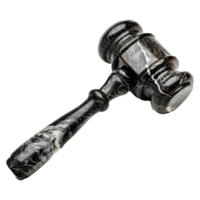 Judge hammer isolated on transparent background png