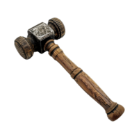 Judge hammer isolated on transparent background png