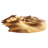 Desert sand isolated on transparent background png