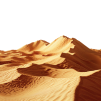 Desert sand isolated on transparent background png