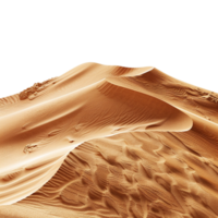 Desert sand isolated on transparent background png