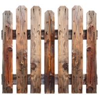 Wooden fence isolated on transparent background png