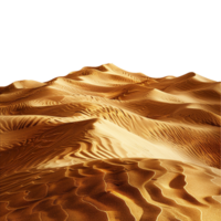 Desert sand isolated on transparent background png